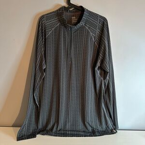 Saxx - Men’s, Thermo Base Layer, Viewfinder, Long Sleeve, Half Zip, Sz XL, Grey